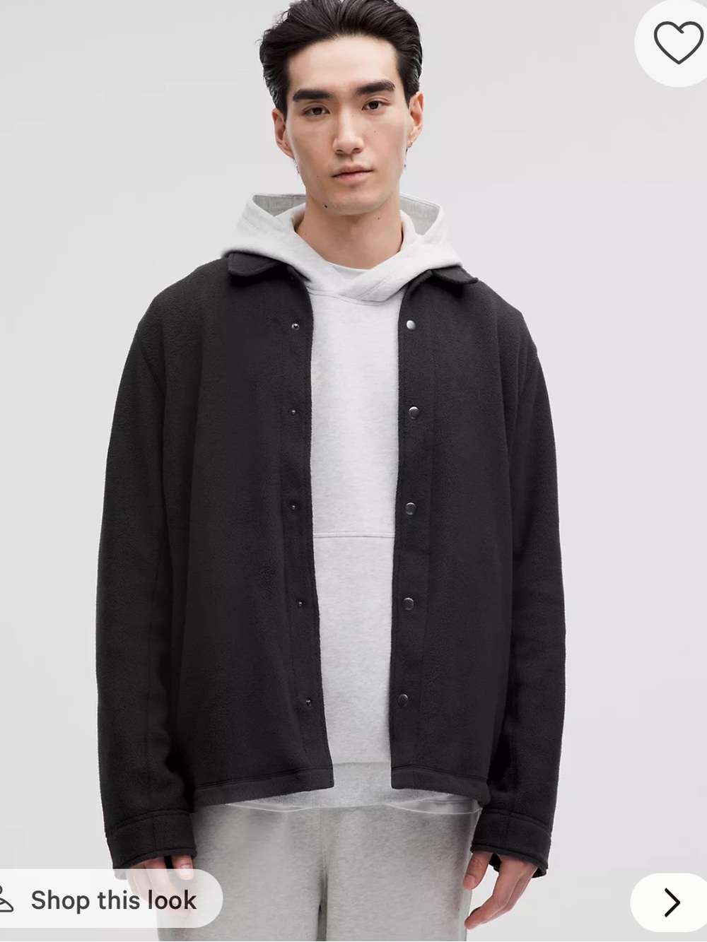 Lululemon fleece classic-fit overshirt